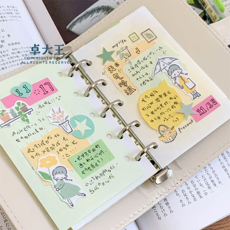 Die-Cut Sticker Sheets - Lines and Colors