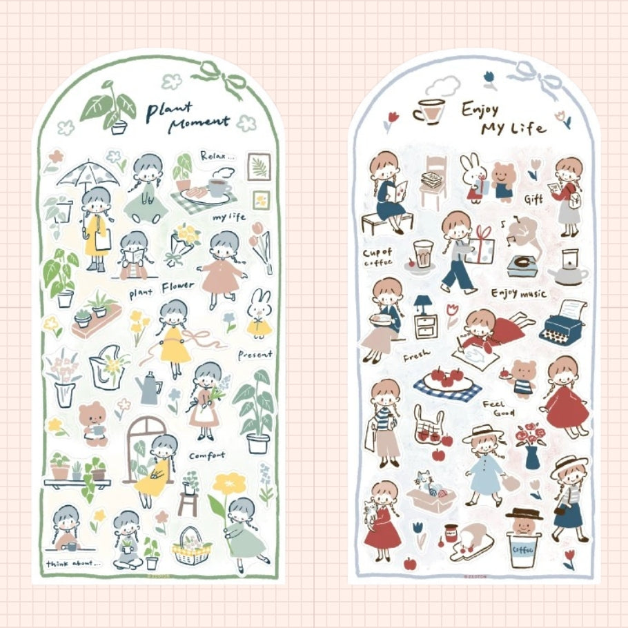 Die-Cut Sticker Sheets - Lines and Colors