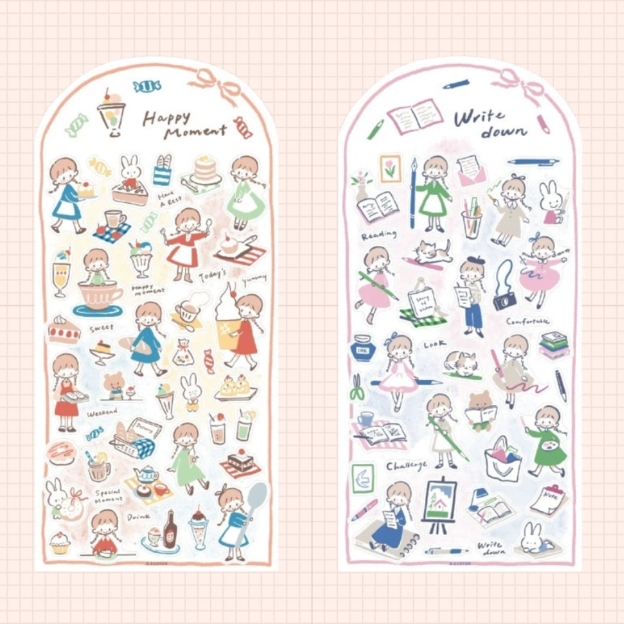 Die-Cut Sticker Sheets - Lines and Colors