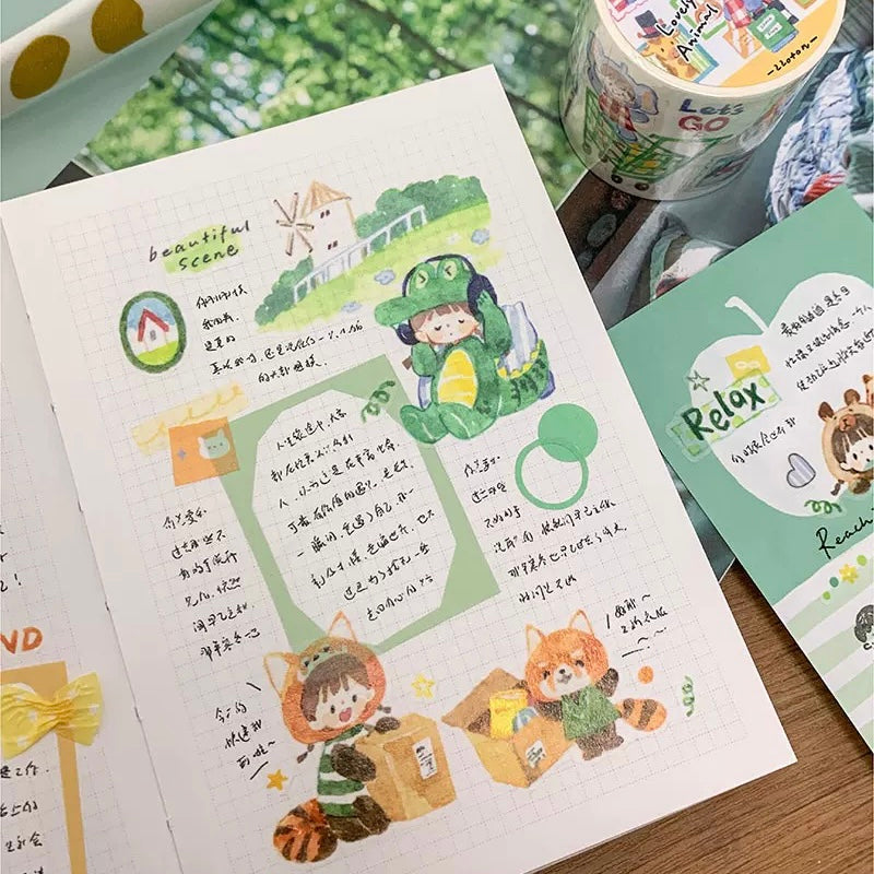 Die-Cut Sticker Roll - Lovely Animal