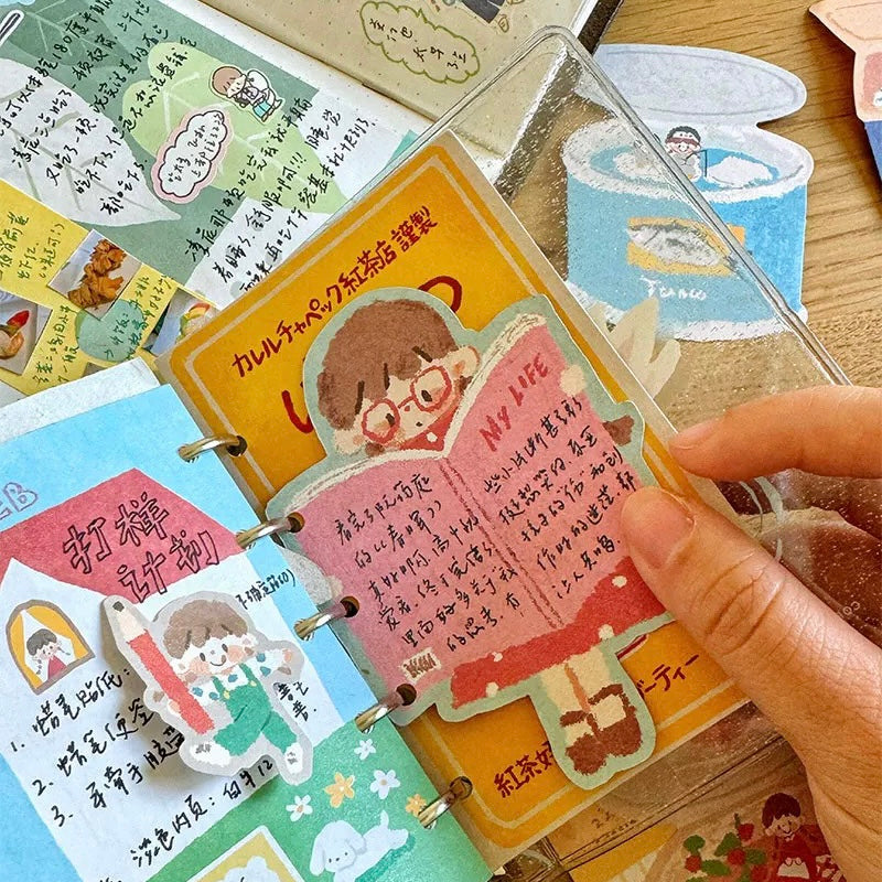Oil Pastel Memo Pads - Reading & Canned Food