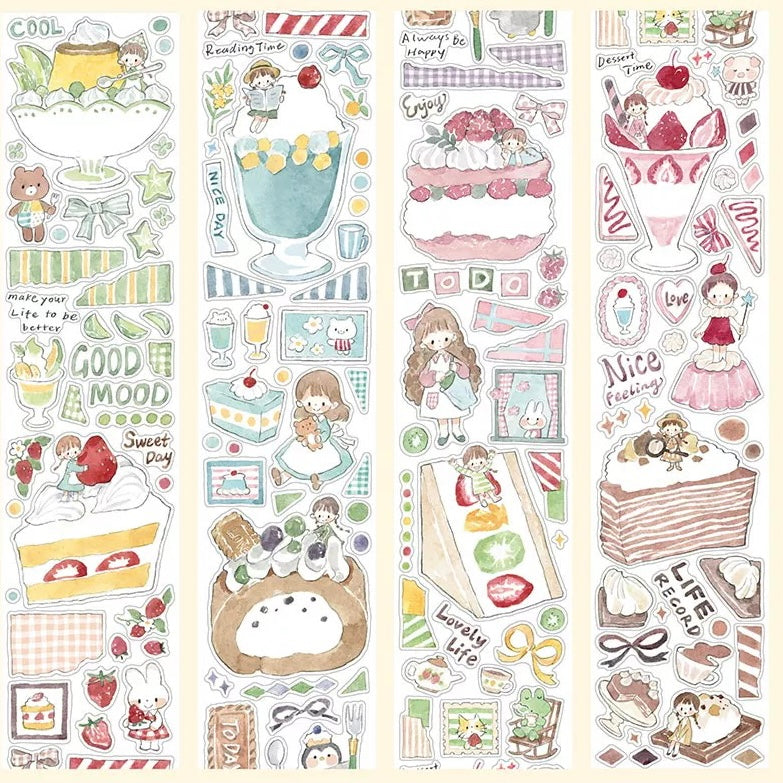 Die-Cut Sticker Roll - Sweet Food
