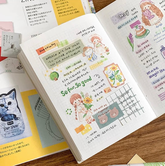 Die-Cut Sticker Sheets - Watercolor Style