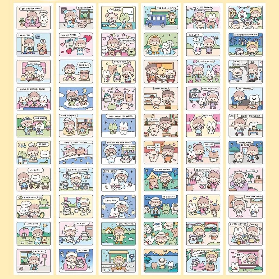 Die-Cut Sticker Roll - Daily Comics