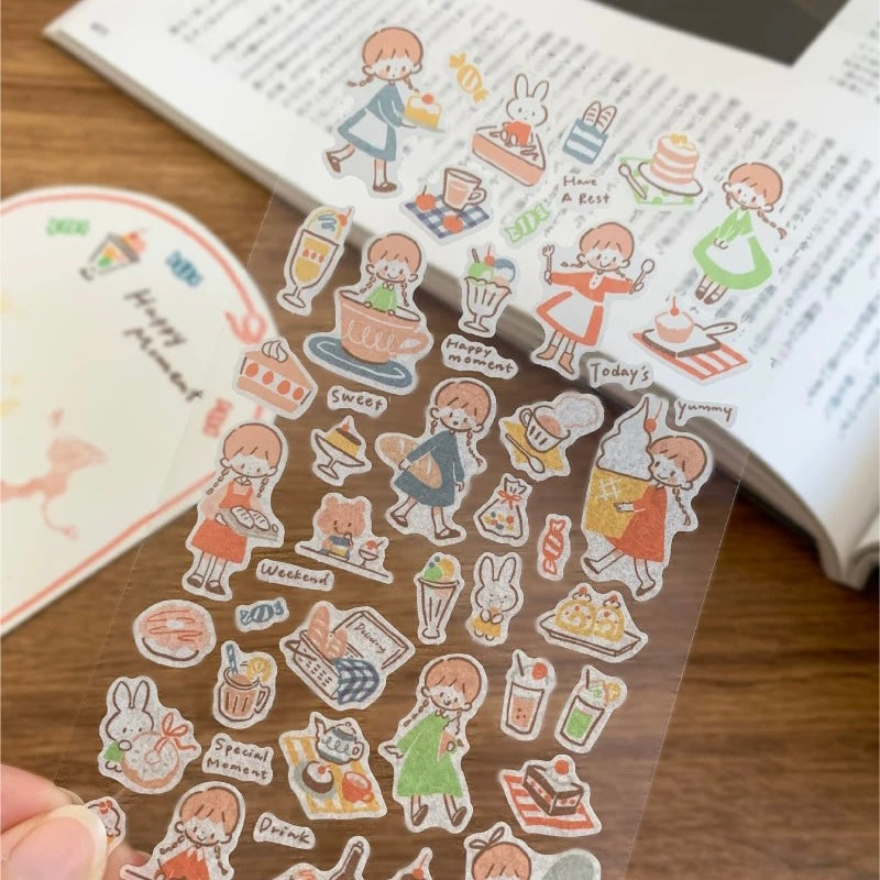 Die-Cut Sticker Sheets - Lines and Colors