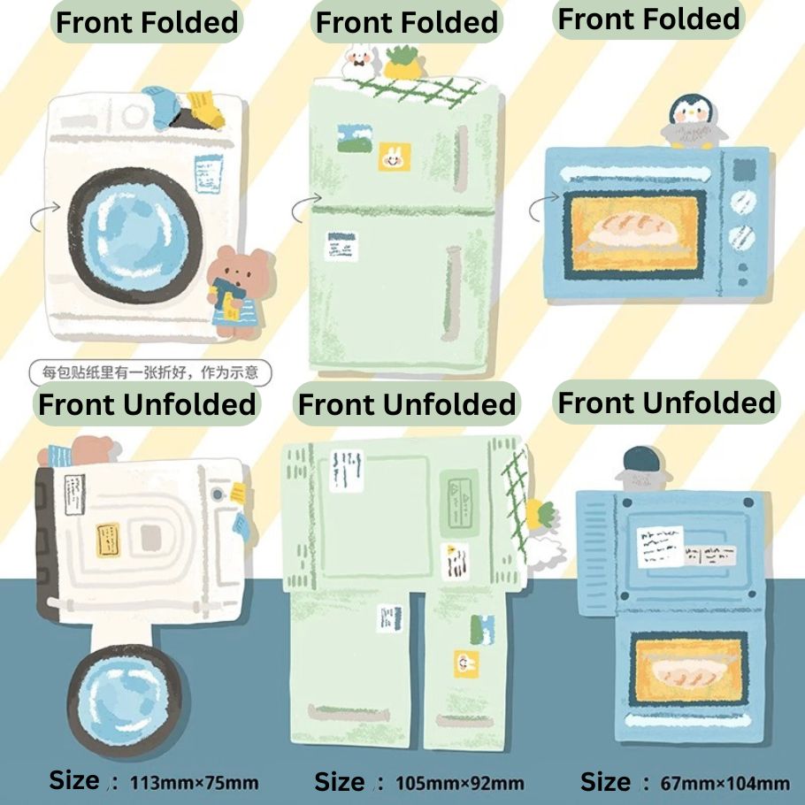 Oil Pastel Memo Pads - Hat & Home Appliance
