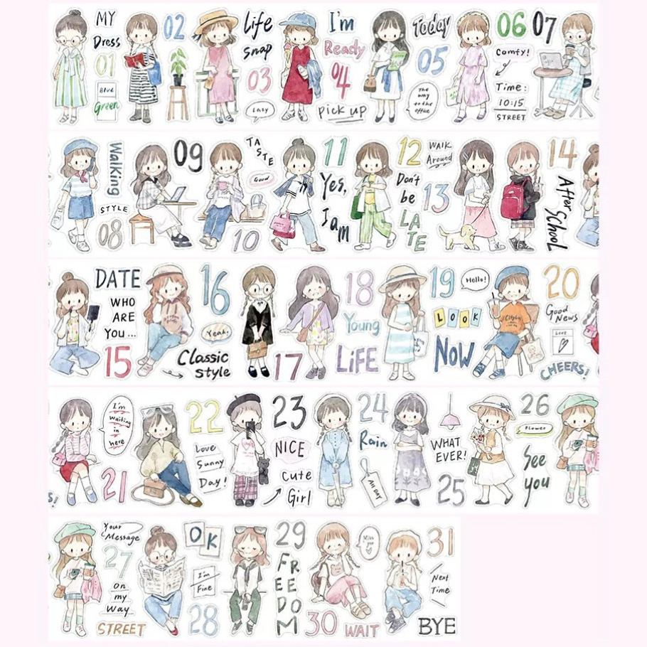 Die-Cut Sticker Roll - OOTD