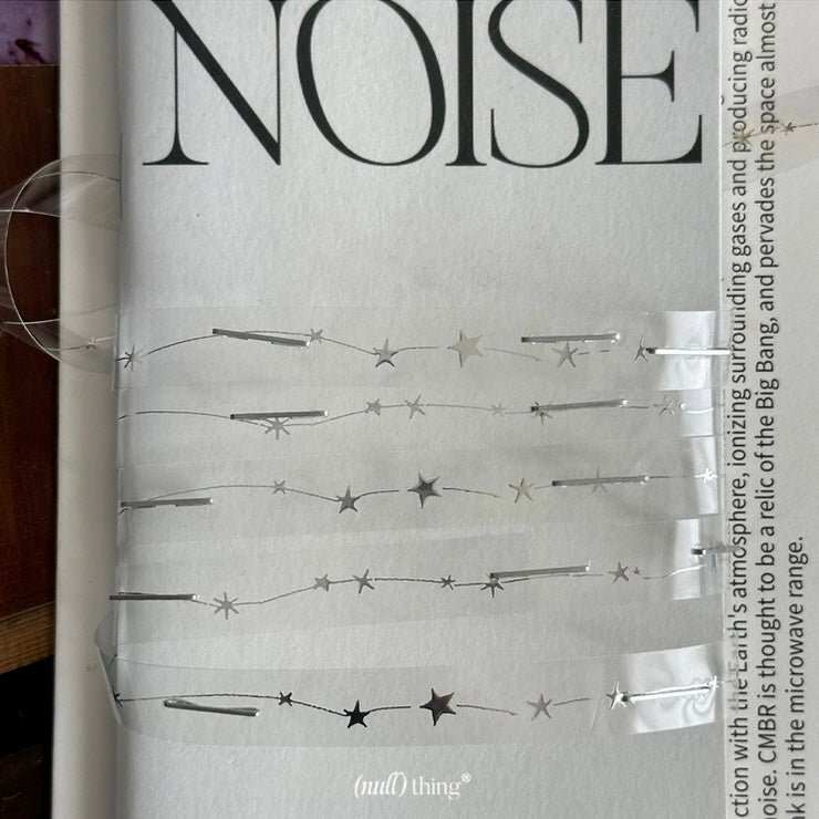 PET Tape - Silver Star