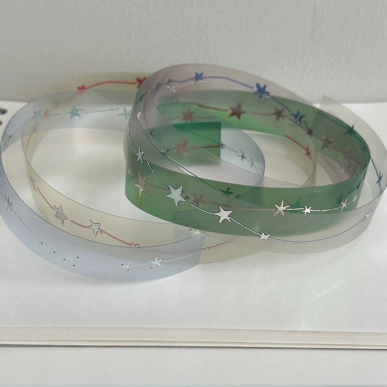 PET Tape - Silver Star