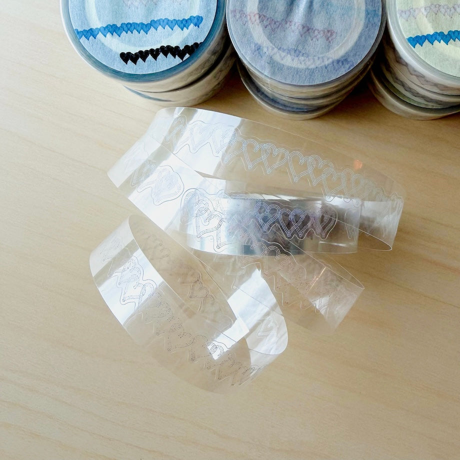 Die-Cut Sticker Roll - String of Hearts