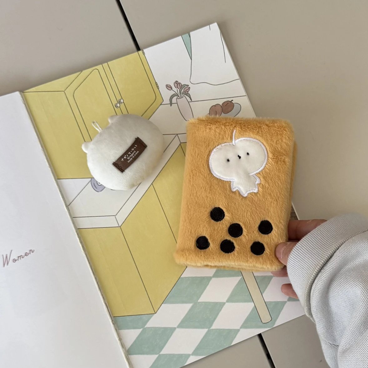 Caramel Boba Mochi Journal Cover - A7 Size