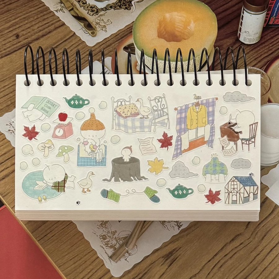 Die-Cut Sticker Roll - Autumn papa