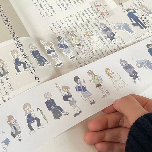 Die-Cut Sticker Roll - Commuter Train