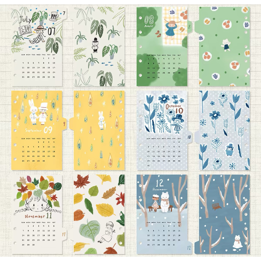 2027 Monthly Calendar Inserts