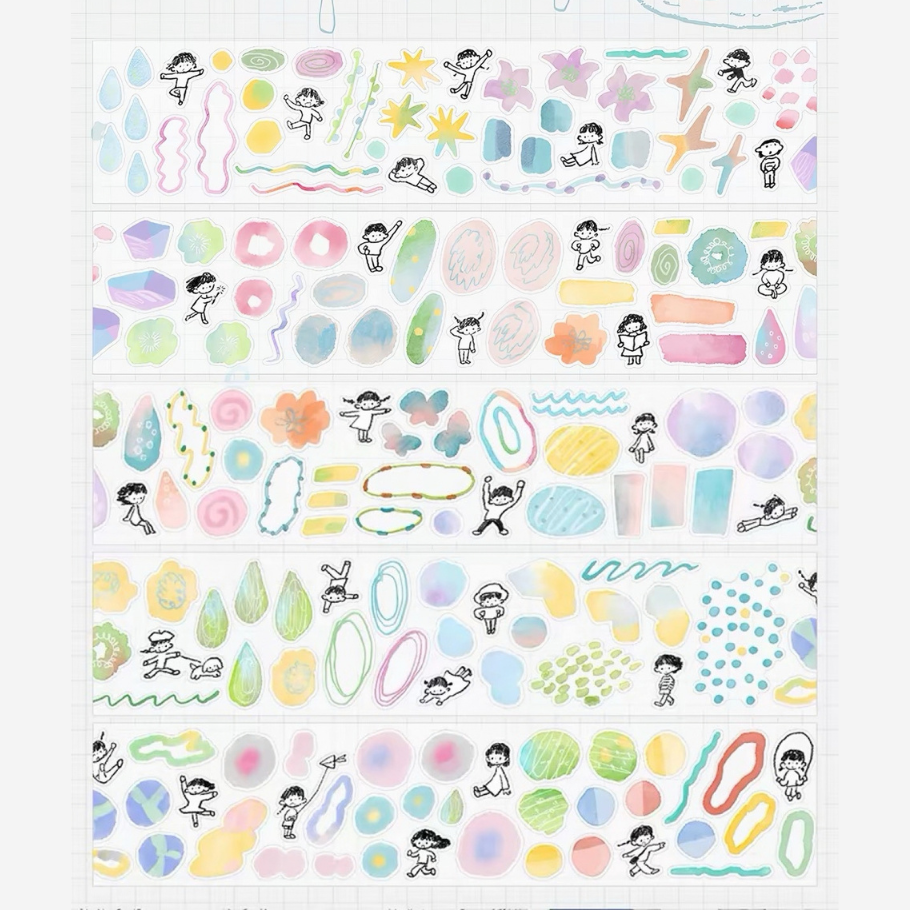 Die-Cut Sticker Roll - Jump into the Color