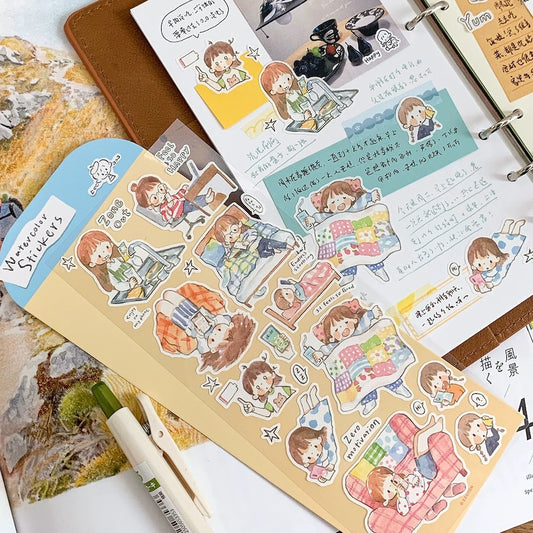 Die-Cut Sticker Sheets - Phone & Snacks