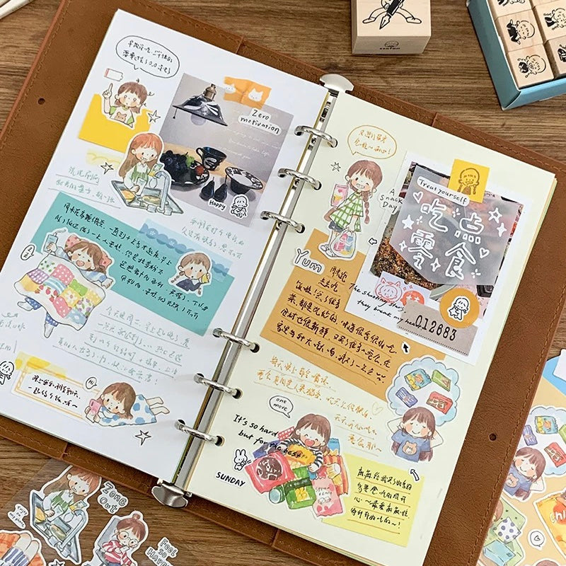 Die-Cut Sticker Sheets - Phone & Snacks