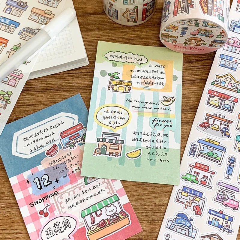 Die-Cut Sticker Roll - Small Elements