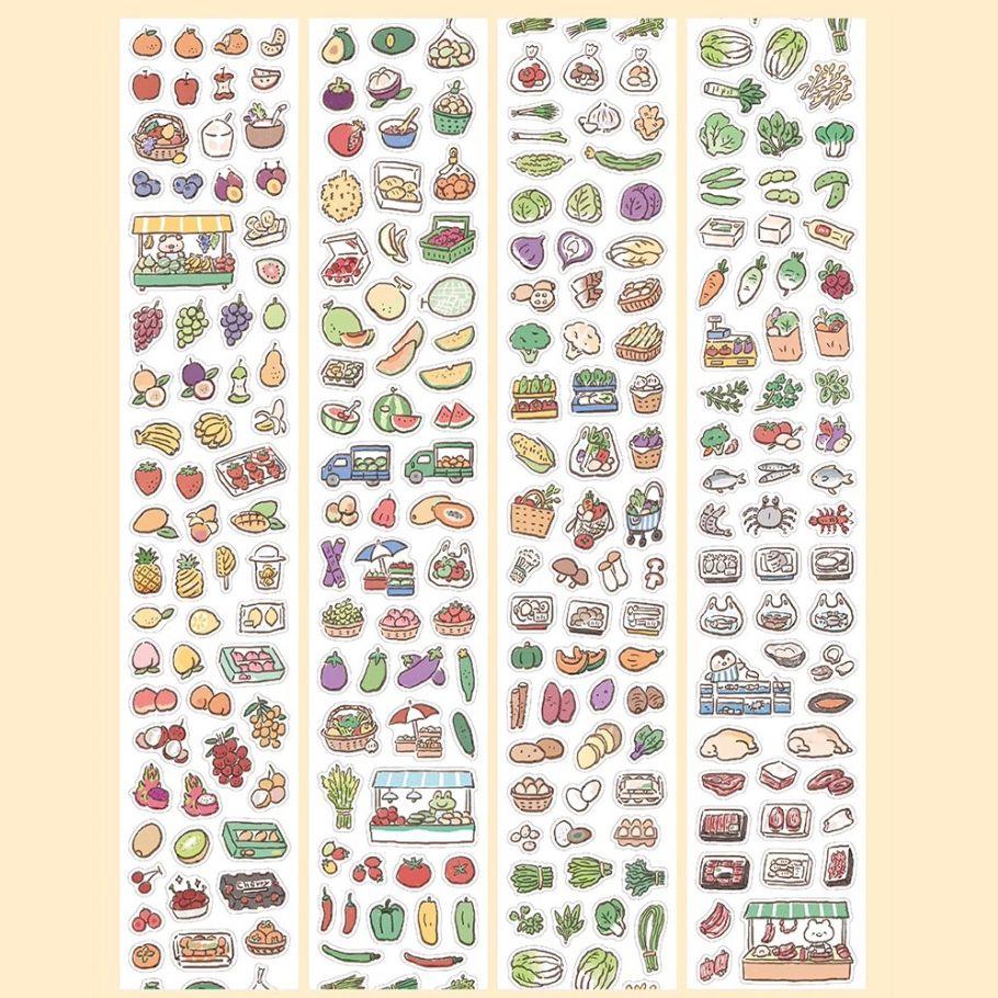 Die-Cut Sticker Roll - Small Elements