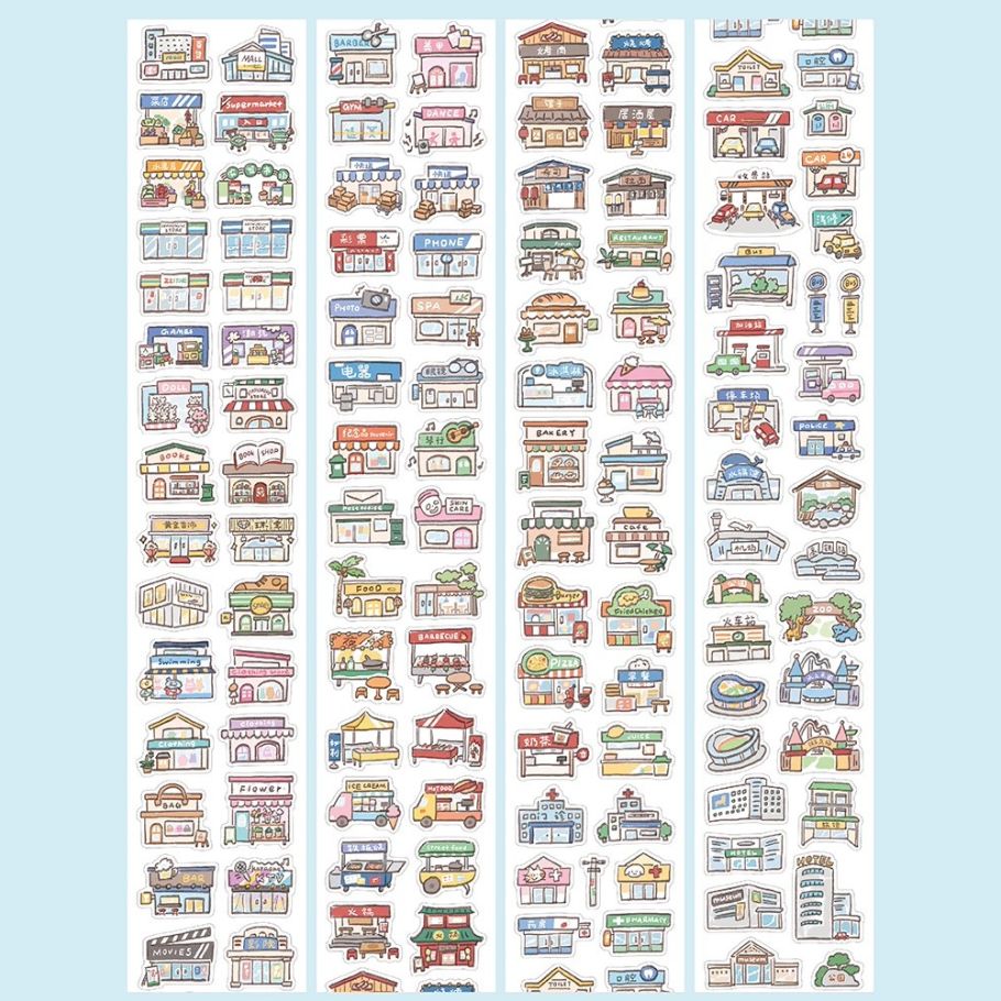 Die-Cut Sticker Roll - Small Elements