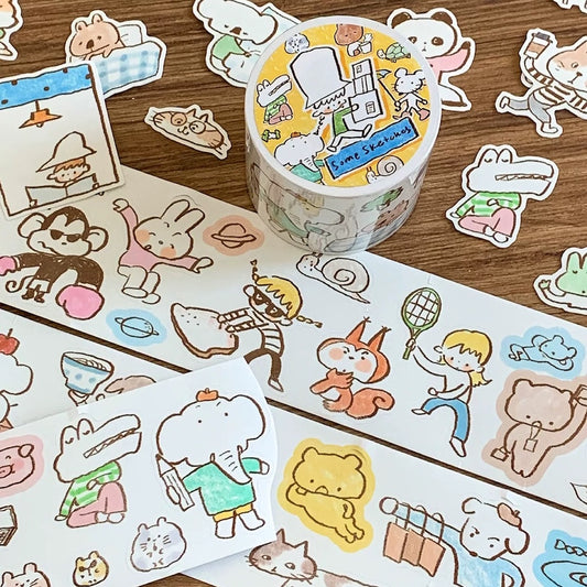 Die-Cut Sticker Roll - Some Sketches