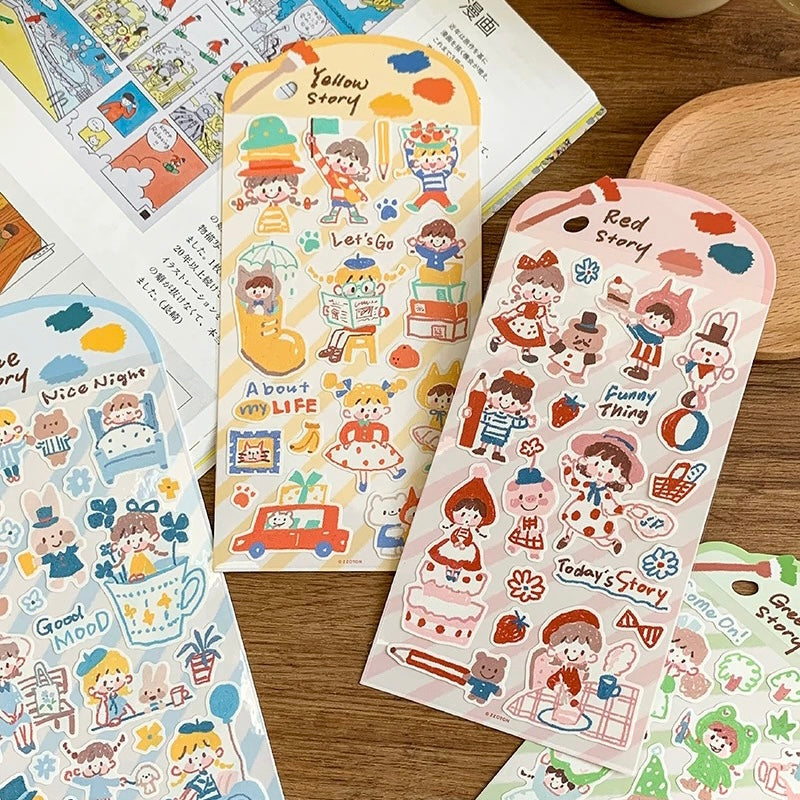 Die-Cut Sticker Sheets - Story