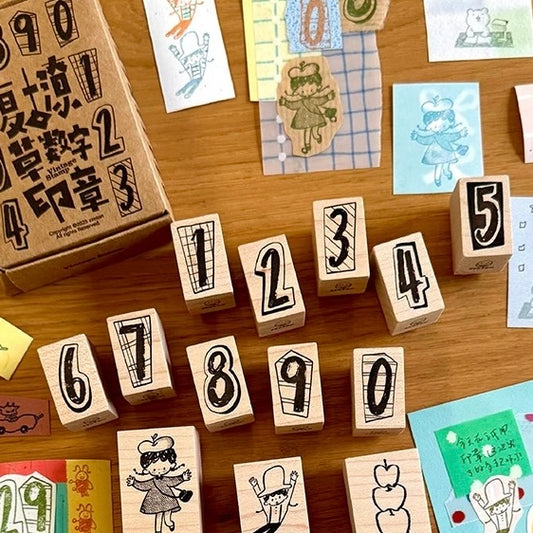 zZOTON Stamps - Vintage Numbers