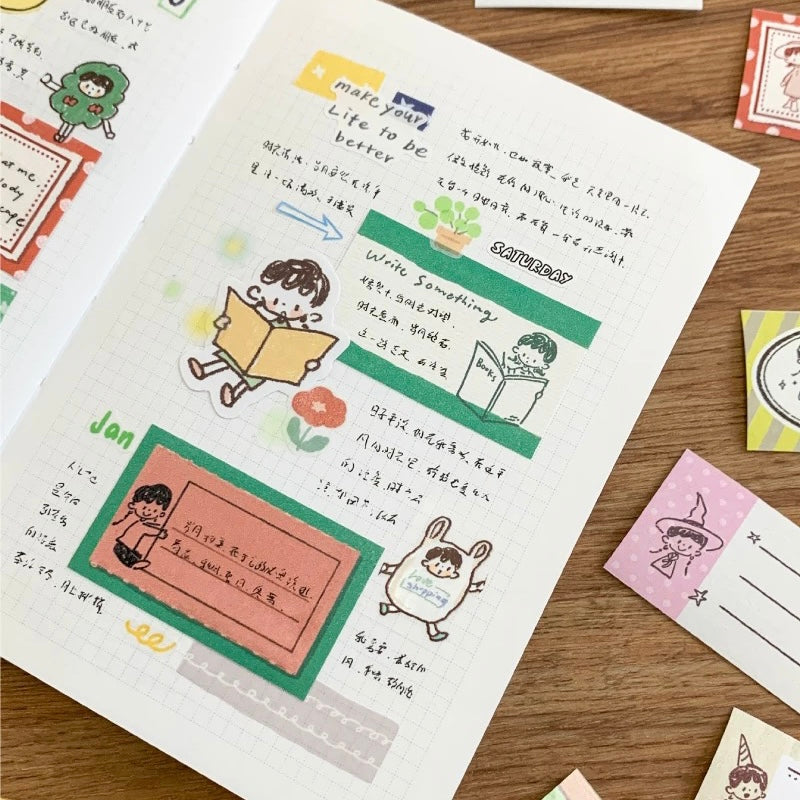Writing Memo Roll - Colorful & Collage