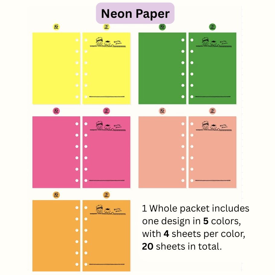 zZOTON Loose Leaf Paper Refills - A7 & M5 Size
