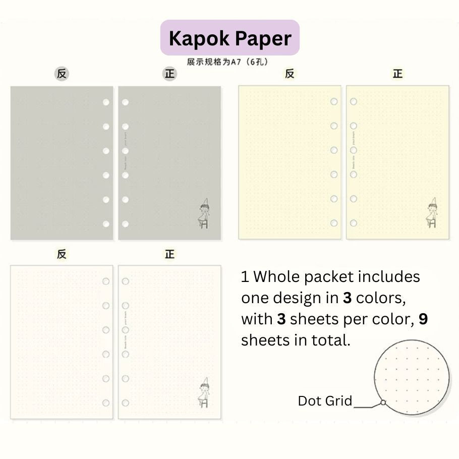 zZOTON Loose Leaf Paper Refills - A7 & M5 Size