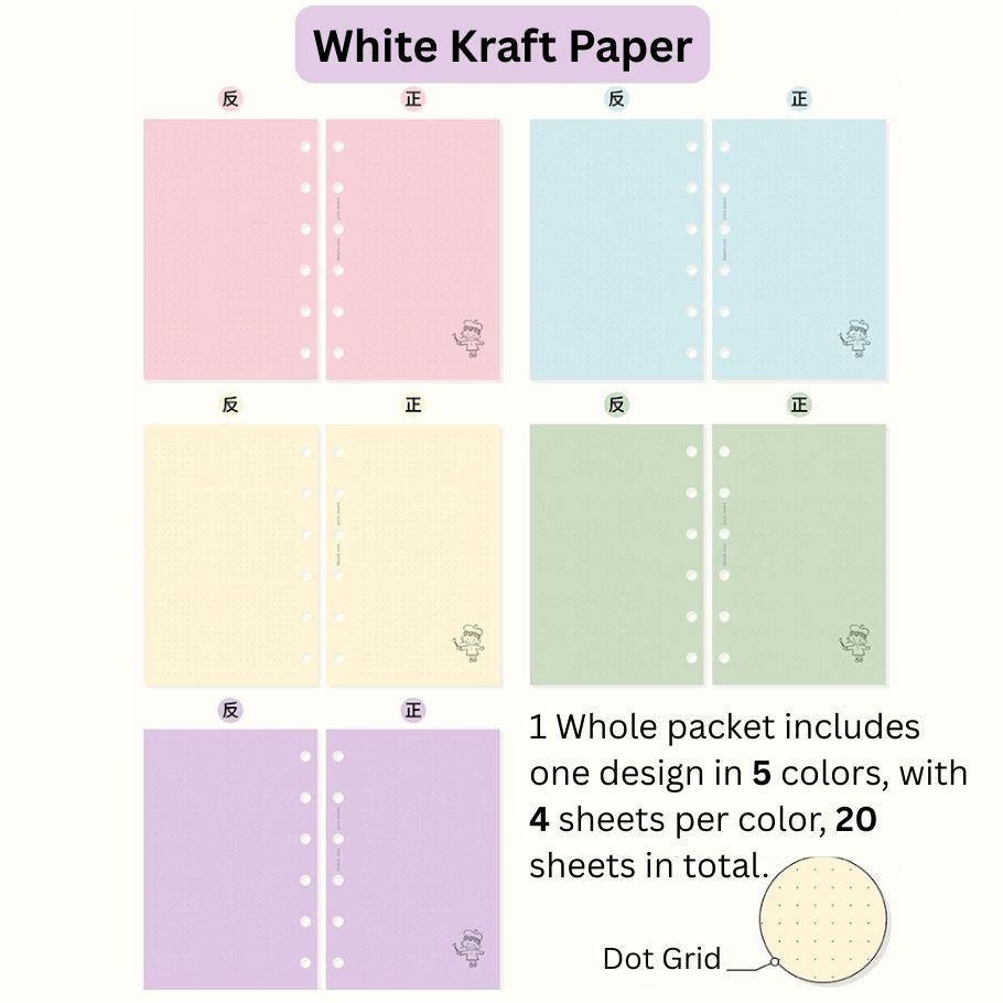 zZOTON Loose Leaf Paper Refills - A7 & M5 Size