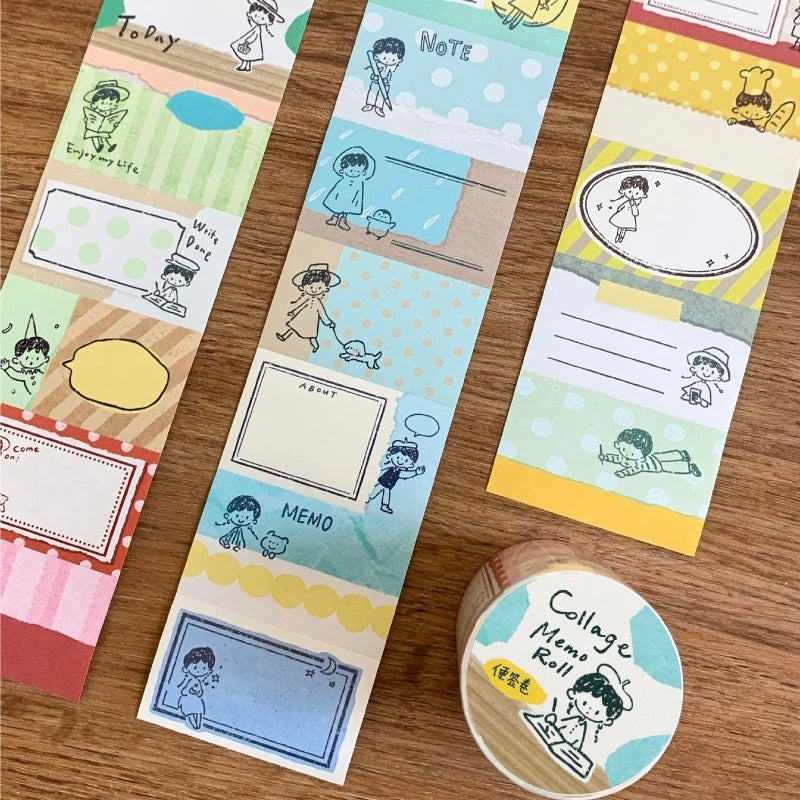 Writing Memo Roll - Colorful & Collage