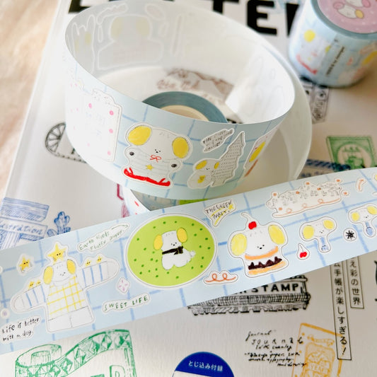 Die-Cut Sticker Roll - Joyful Puppy