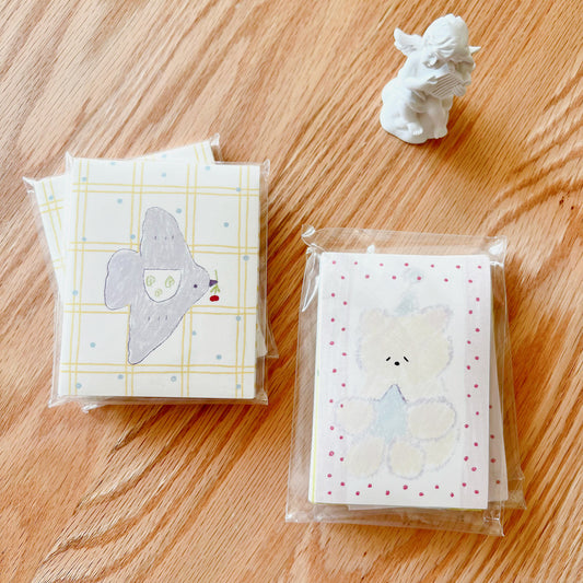 Memo Pads - Little Bear by My Side & Plaid Patchwork