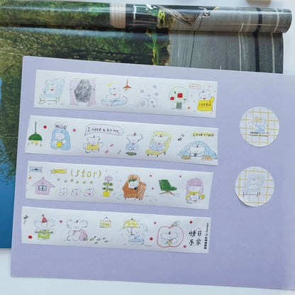 Die-Cut Sticker Roll - Puppy's Starry Dream