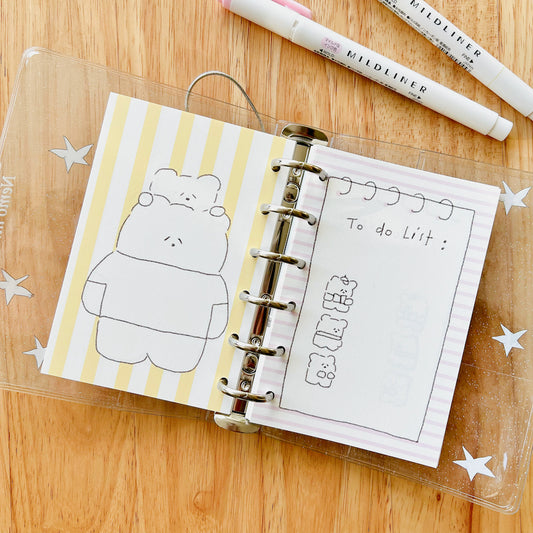 3amigos 6-Hole Loose Leaf Paper Refills - A7 Size