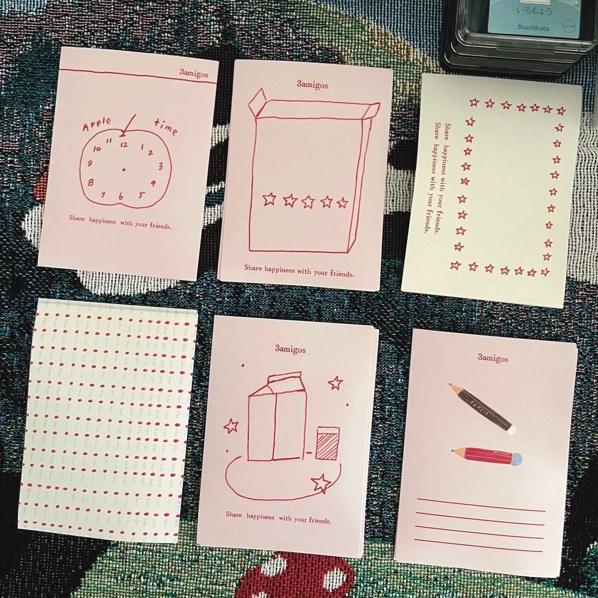 3amigos Memo Pads - Forest & Record