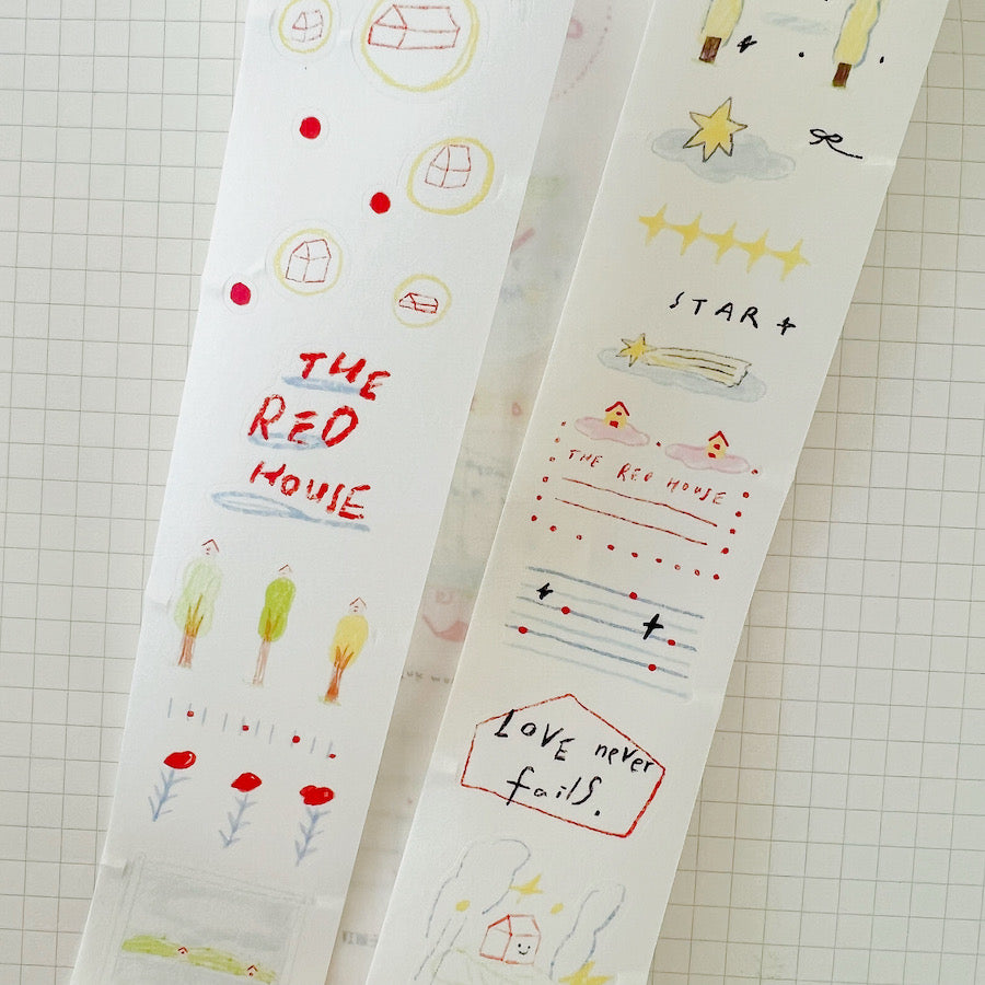 Die-Cut Sticker Roll - Red House 2.0