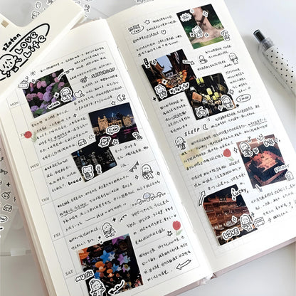 use stickers in planner