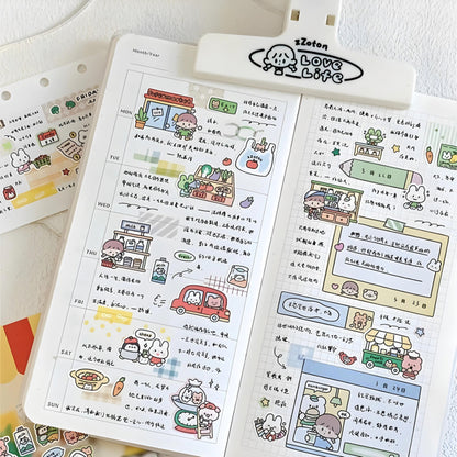 Use stickers to decorate your journal