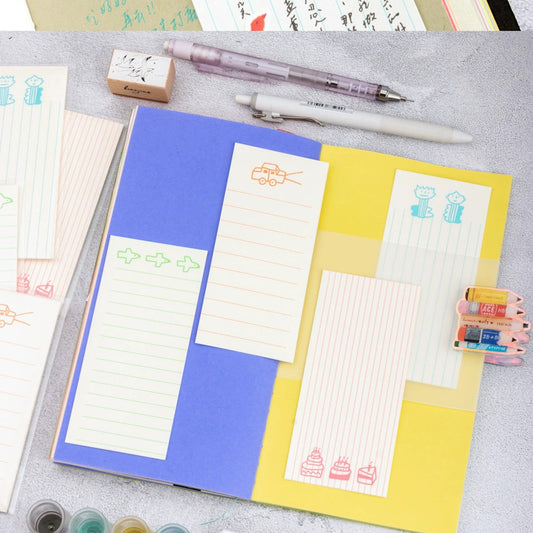 Memo Pad - Neon Lines