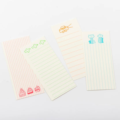 Memo Pad - Neon Lines