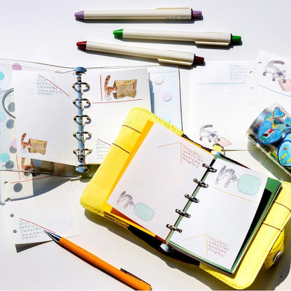 Cat Loose Leaf Paper Refills - A6 Personal, A7, & M5 Size