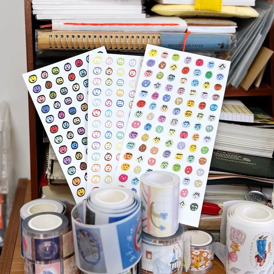 Die-Cut Sticker Sheets - Colorful Emotion
