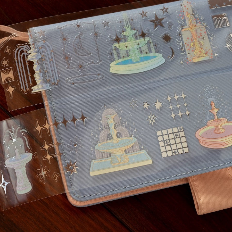 Die-Cut Sticker Roll - Fountain Star