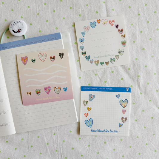 Memo Pad - Hearts