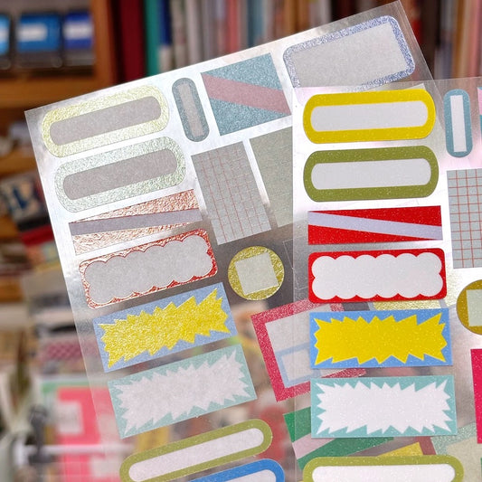 Die-Cut Sticker Sheet - Just Frames