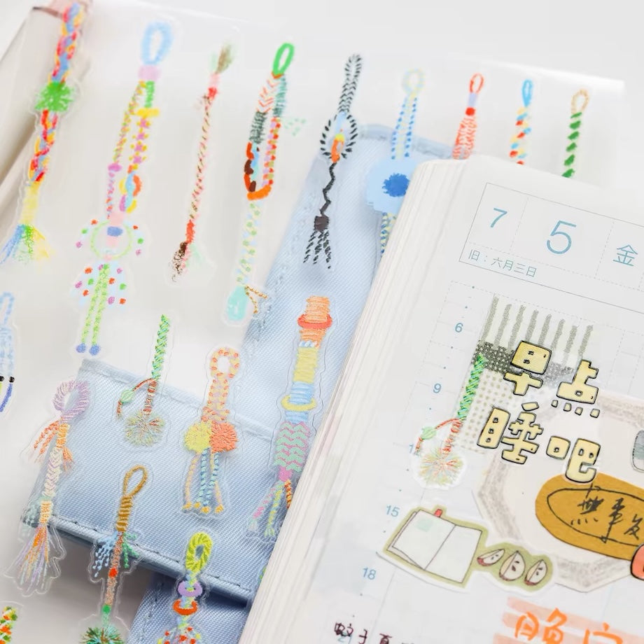 Die-Cut Sticker Sheet - Knotted Yarn