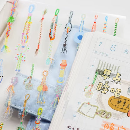 Die-Cut Sticker Sheet - Knotted Yarn