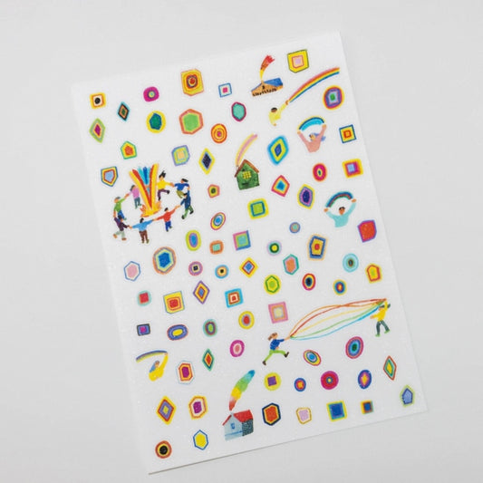 Die-Cut Sticker Sheet - Rainbow